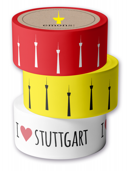 Washi-Tape für Stuttgart (Rolle)