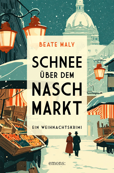 Schnee über dem Naschmarkt